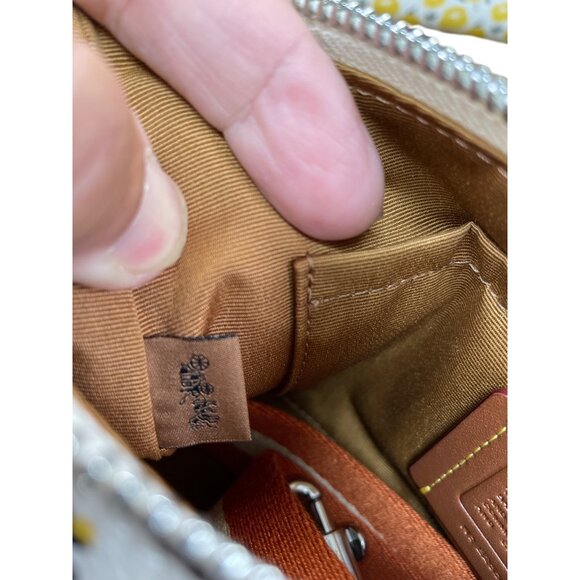 Coach Floral PT Teri yeloow Shoulder handbag SKU 9123 - Picture 9 of 16